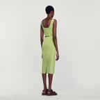 Midi Skirt Embellished With Rhinestones