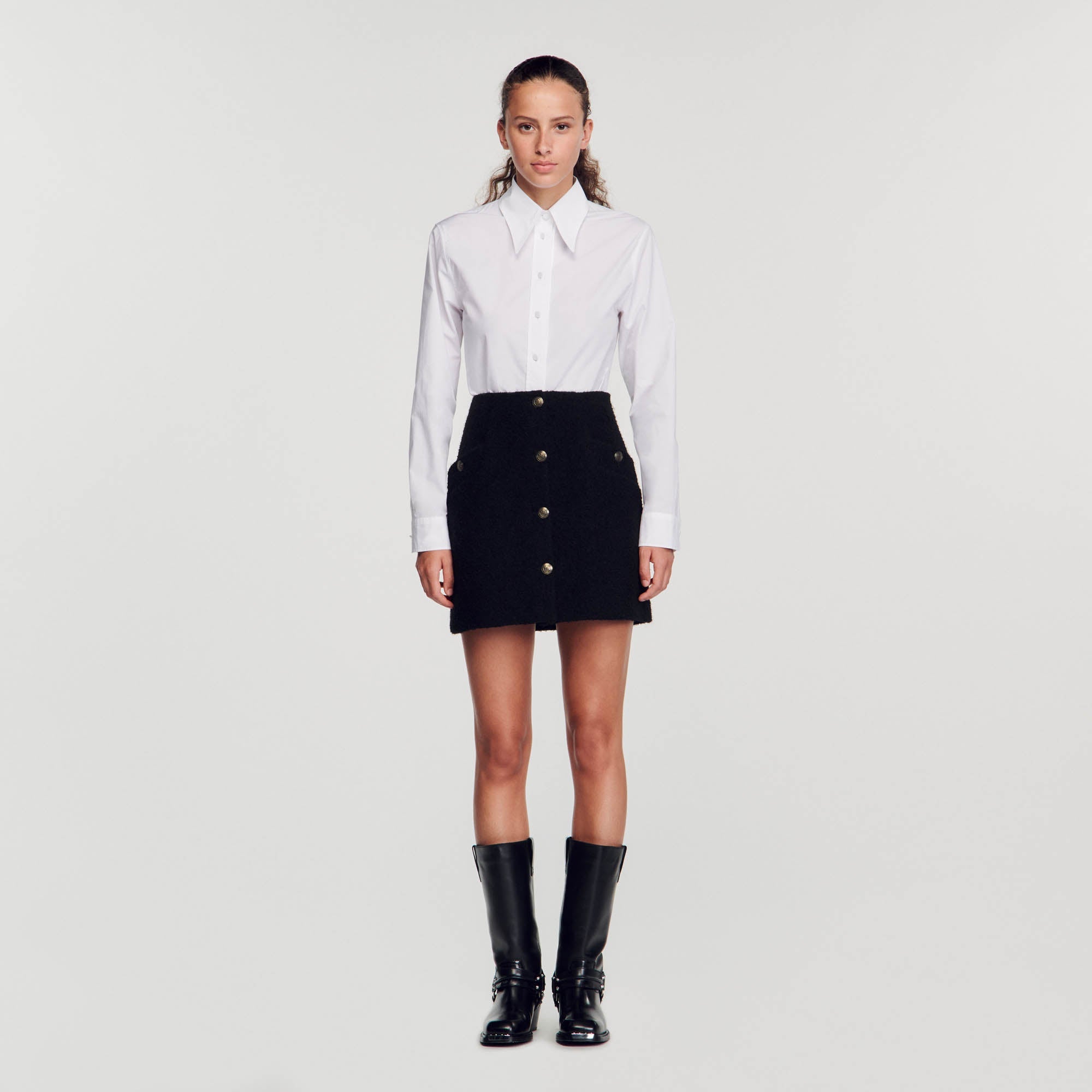Short Button Skirt