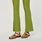 Pantalon En Maille Métallisée