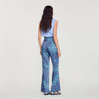 Pantalon Satiné Imprimé Fleuri