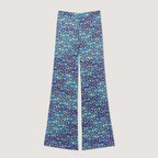Pantalon Satiné Imprimé Fleuri