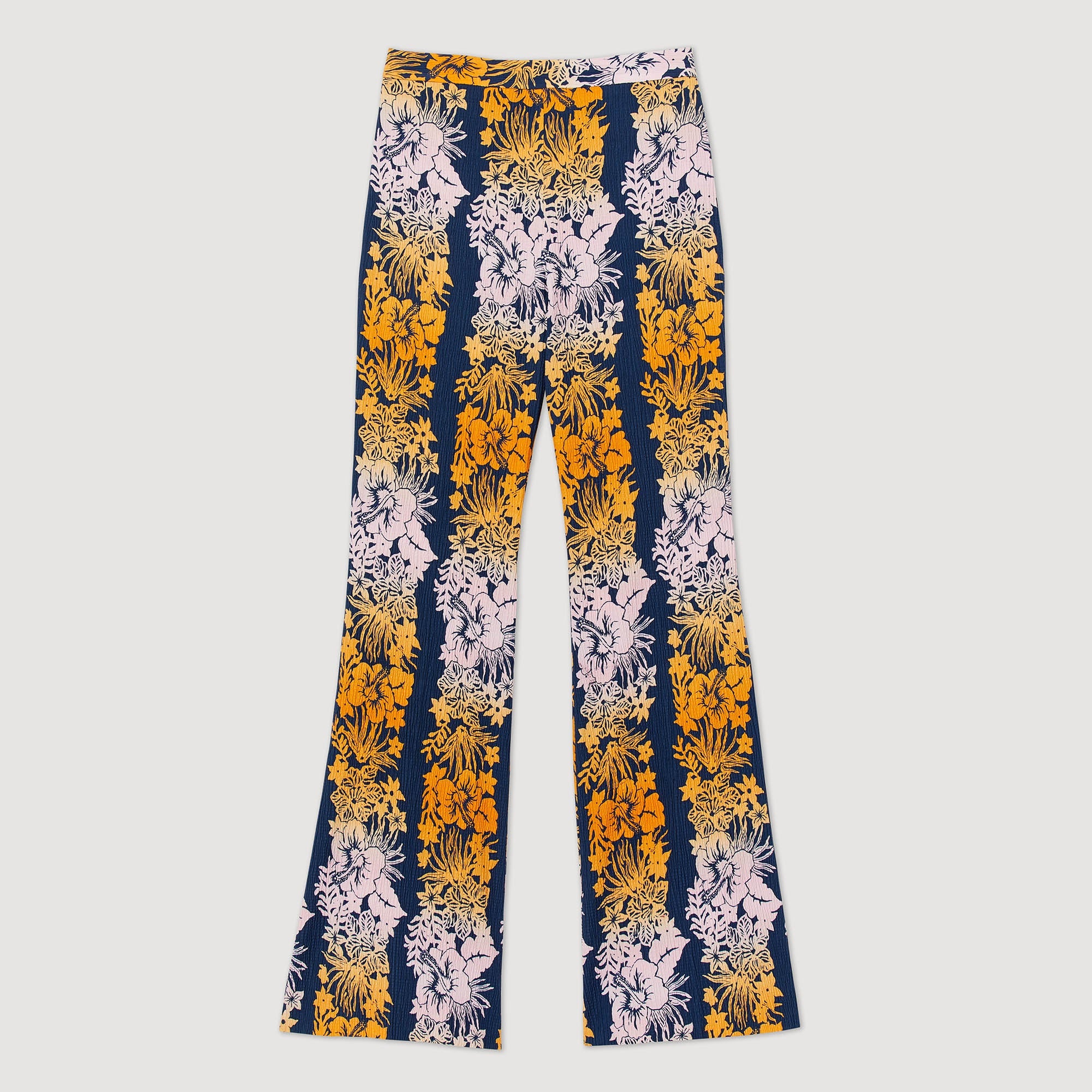 Sandro - Pantalón fluido estampado hawaiano
