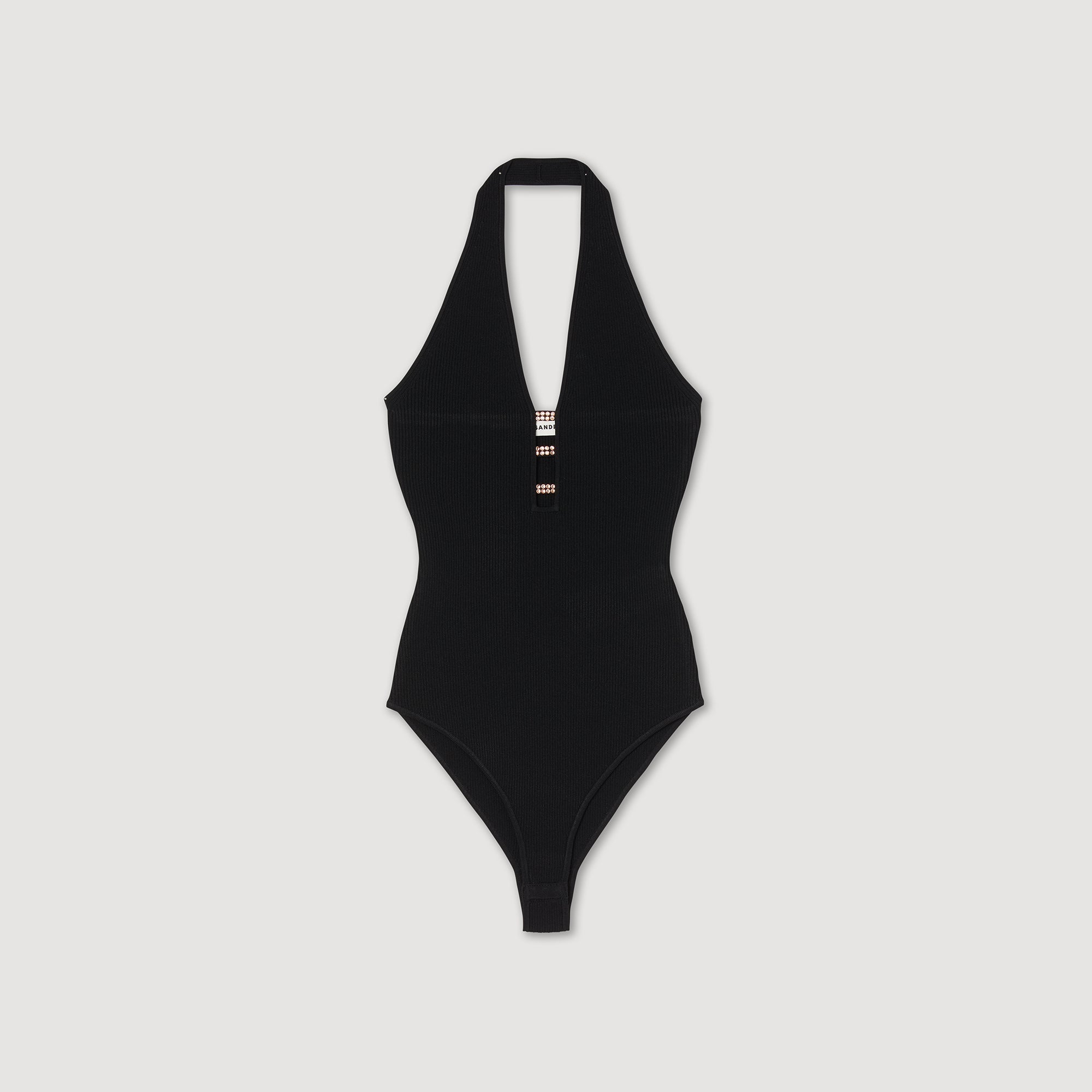 Body de punto con detalle de joya