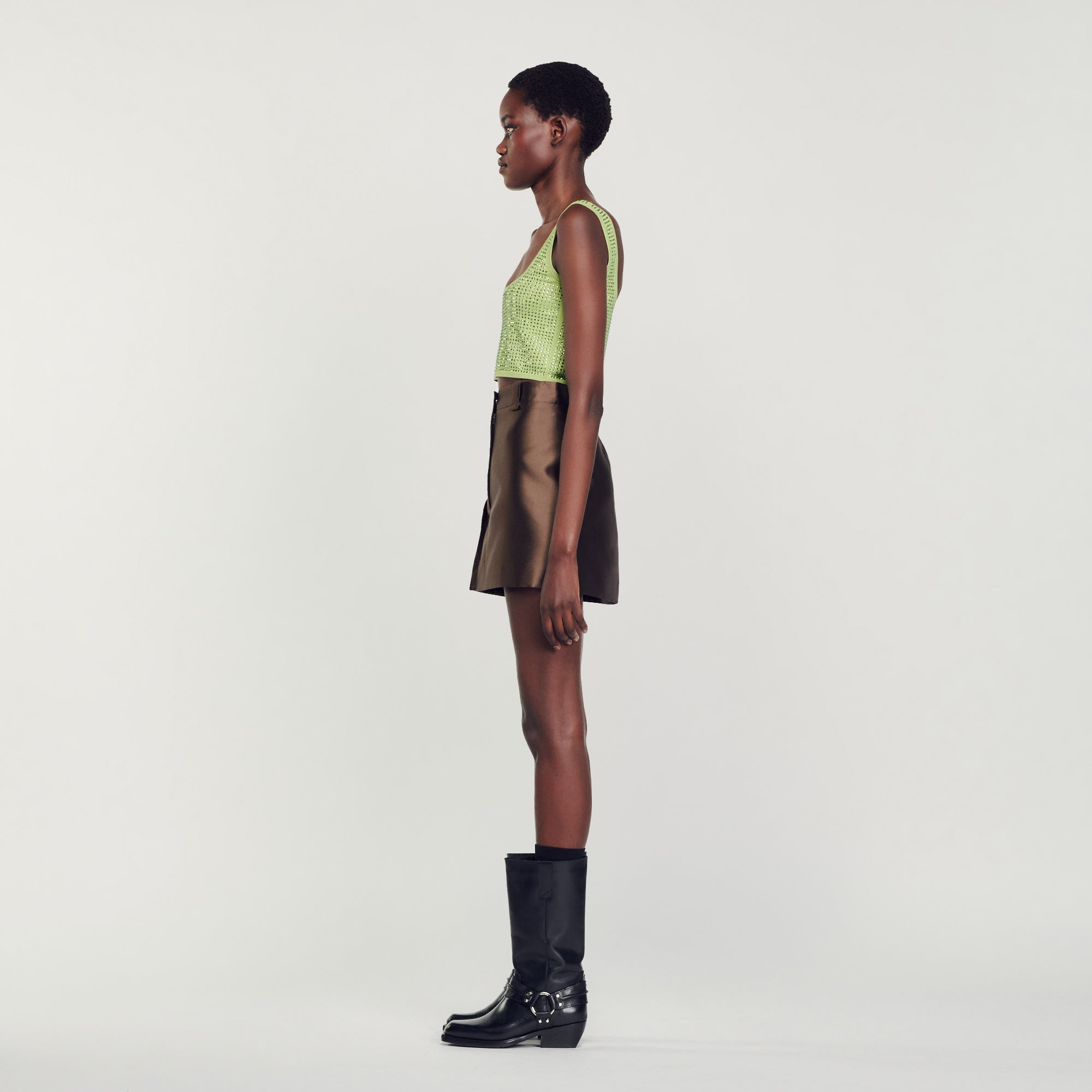 Rhinestone Bralette Top
