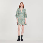 Robe Courte Fluide Imprimé Fleuri