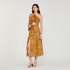 Long Dress with Leopard Print