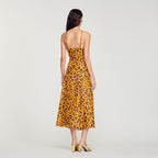 Long Dress with Leopard Print