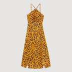 Long Dress with Leopard Print
