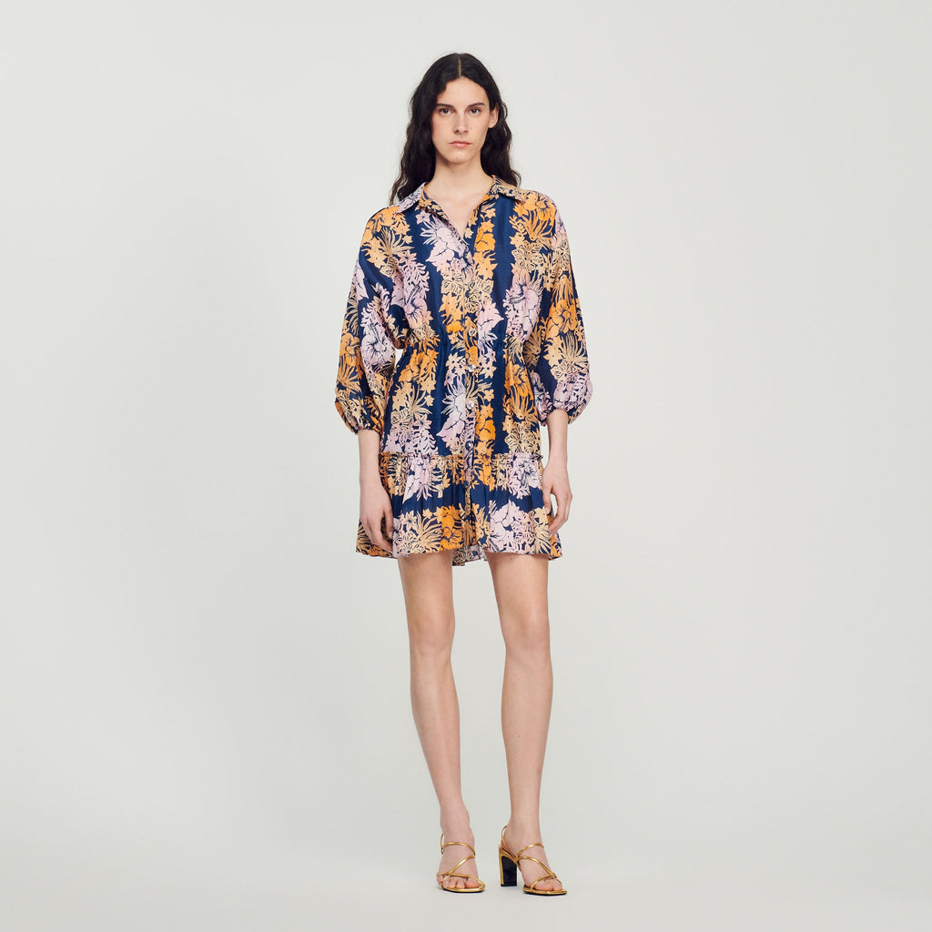 Robe Courte Imprimée Hawaï