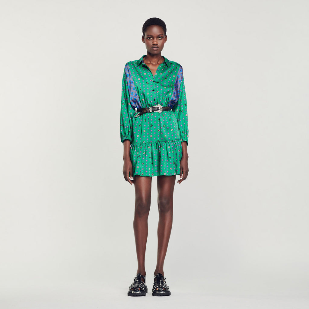 Printed Shirt Dress