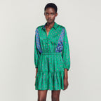Printed Shirt Dress
