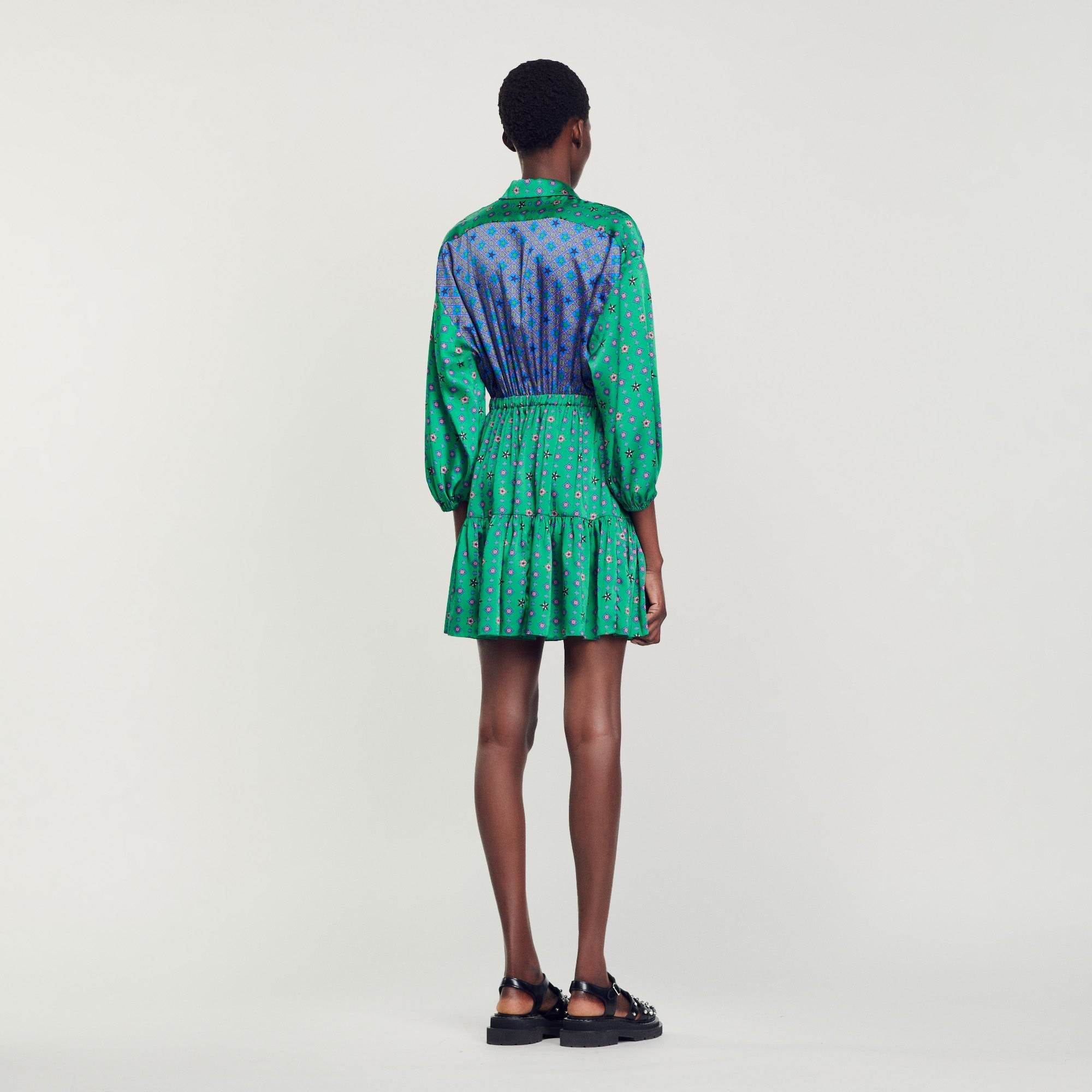 Printed Shirt Dress