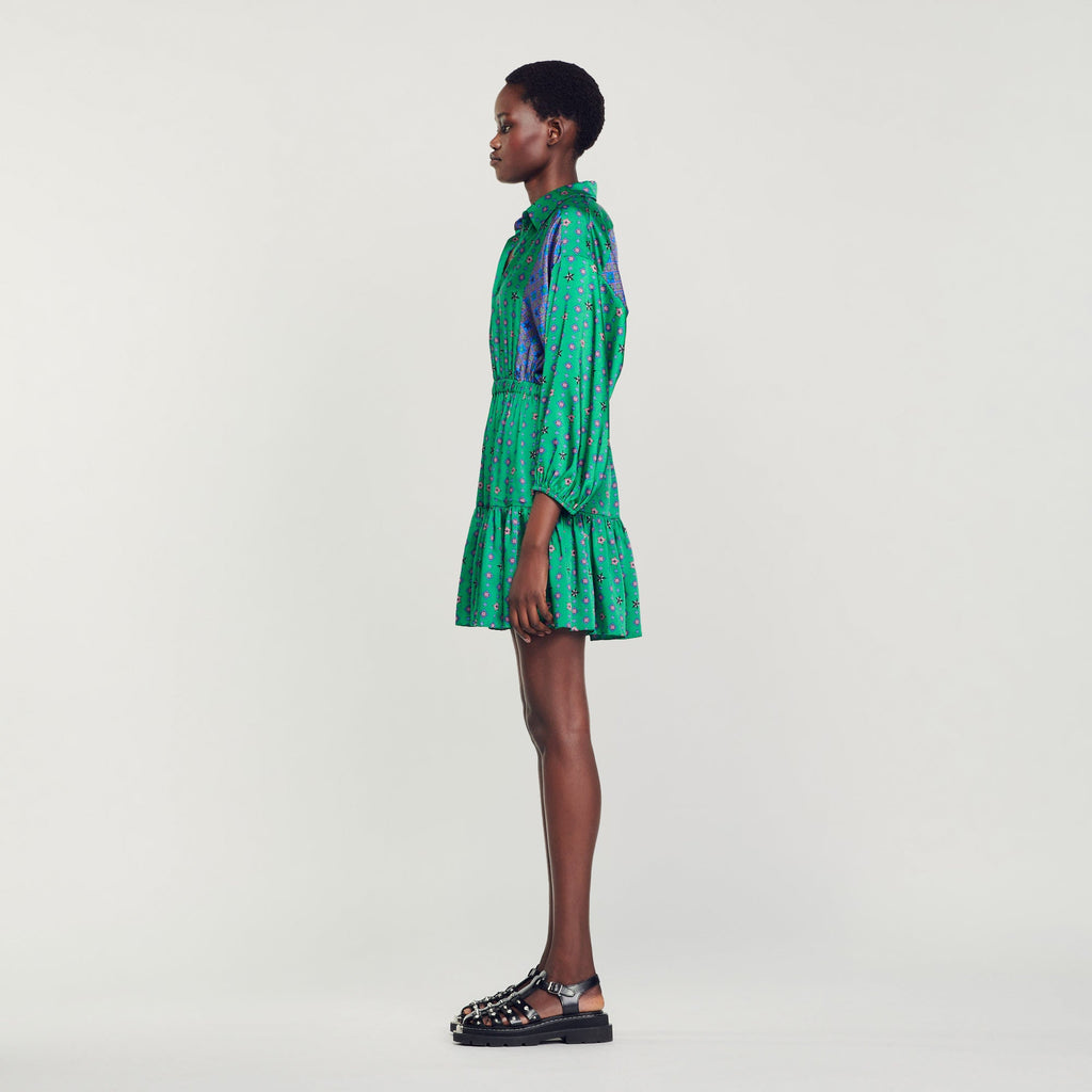 Printed Shirt Dress