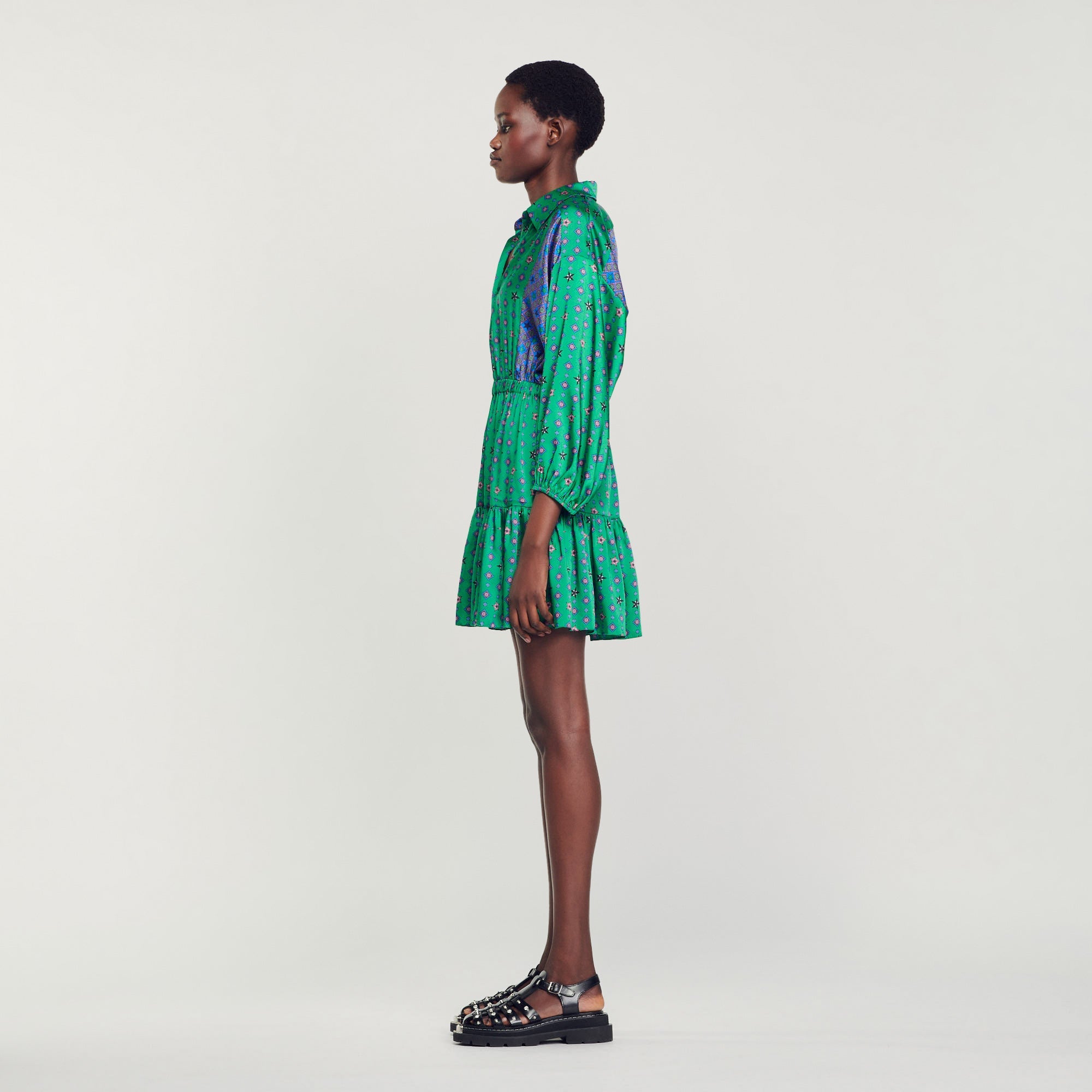 Printed Shirt Dress