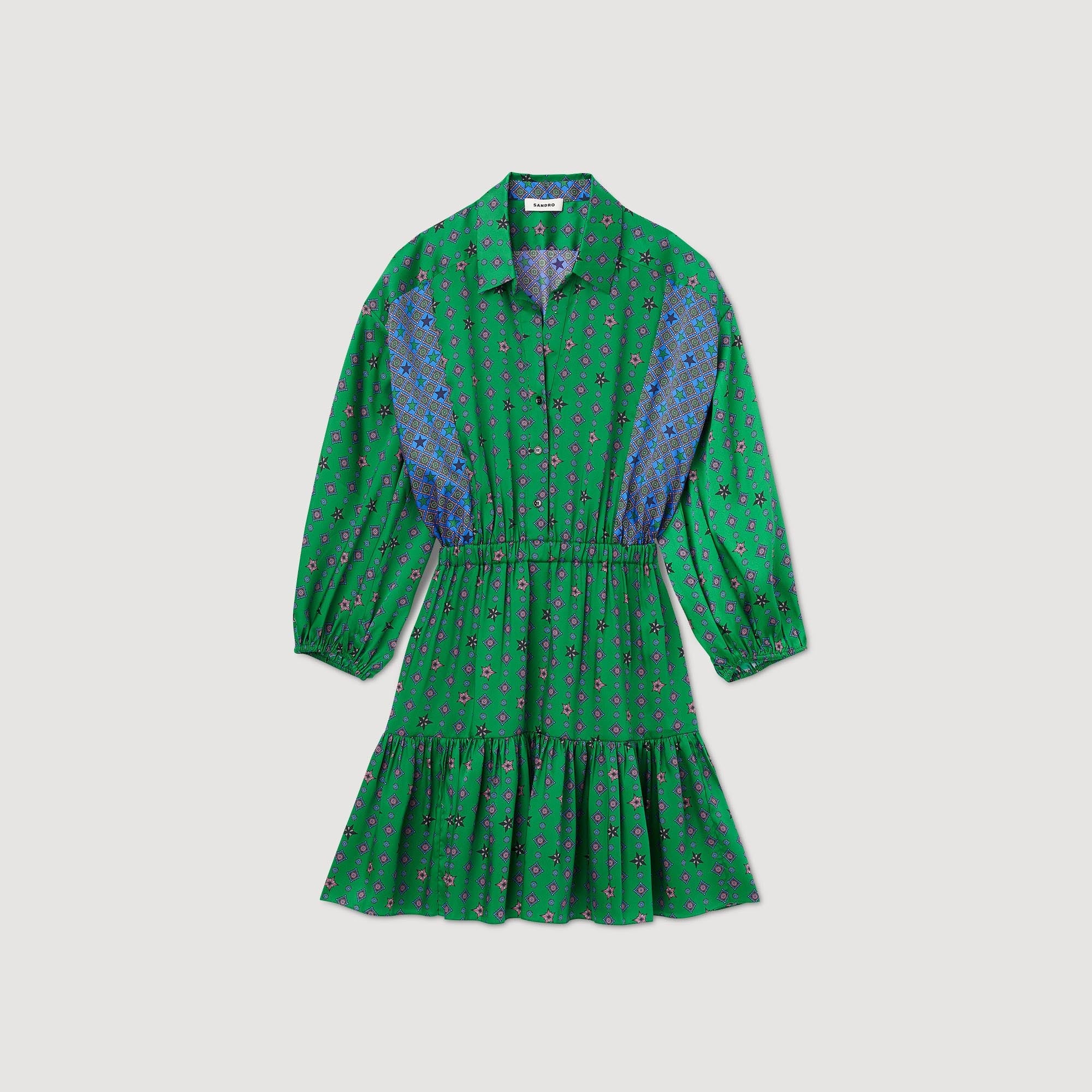 Printed Shirt Dress