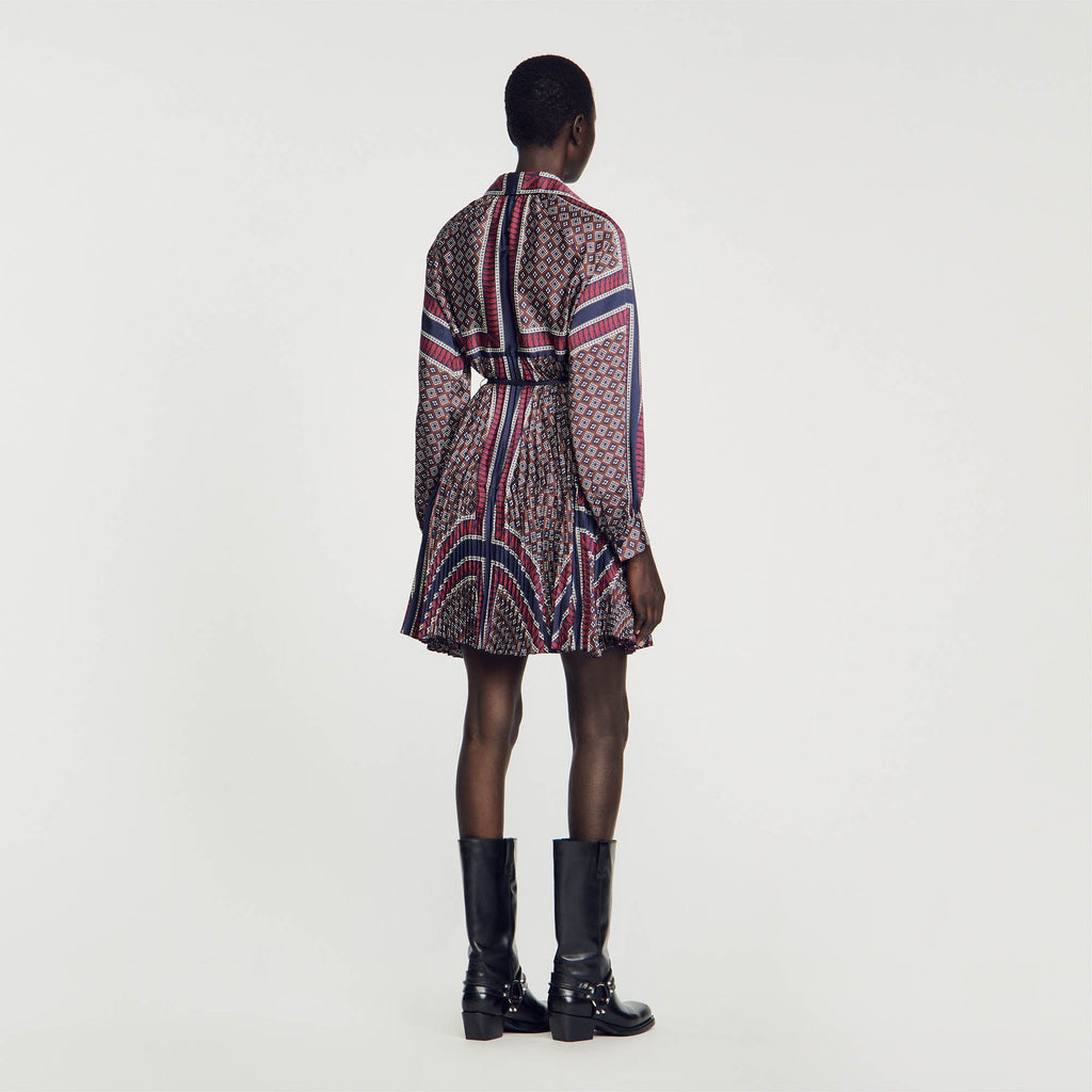 Pleated Shirt Dress