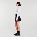 Short Taille Haute En Tweed