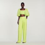 Cropped Gathered Top