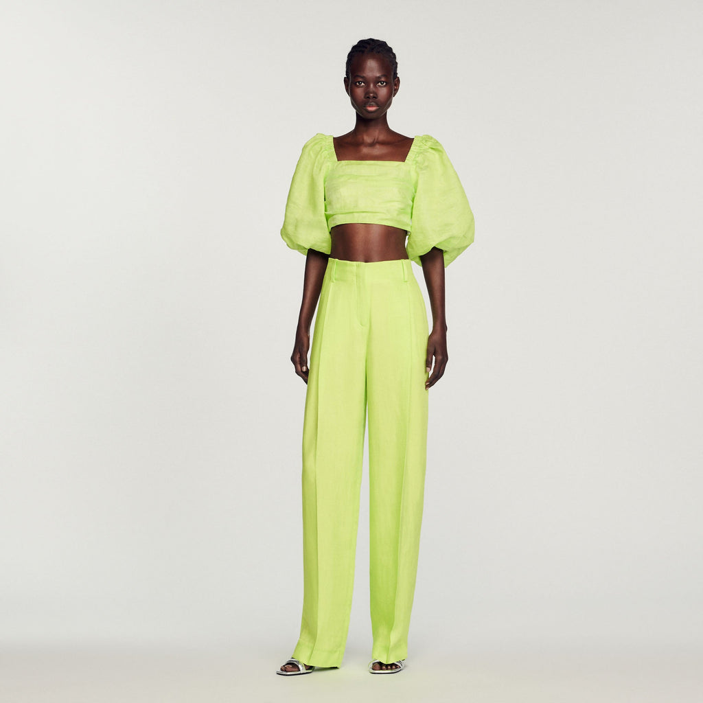 Cropped Gathered Top