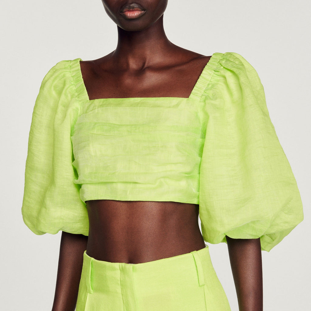 Cropped Gathered Top