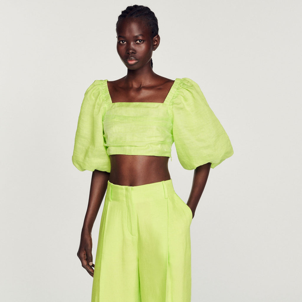 Cropped Gathered Top