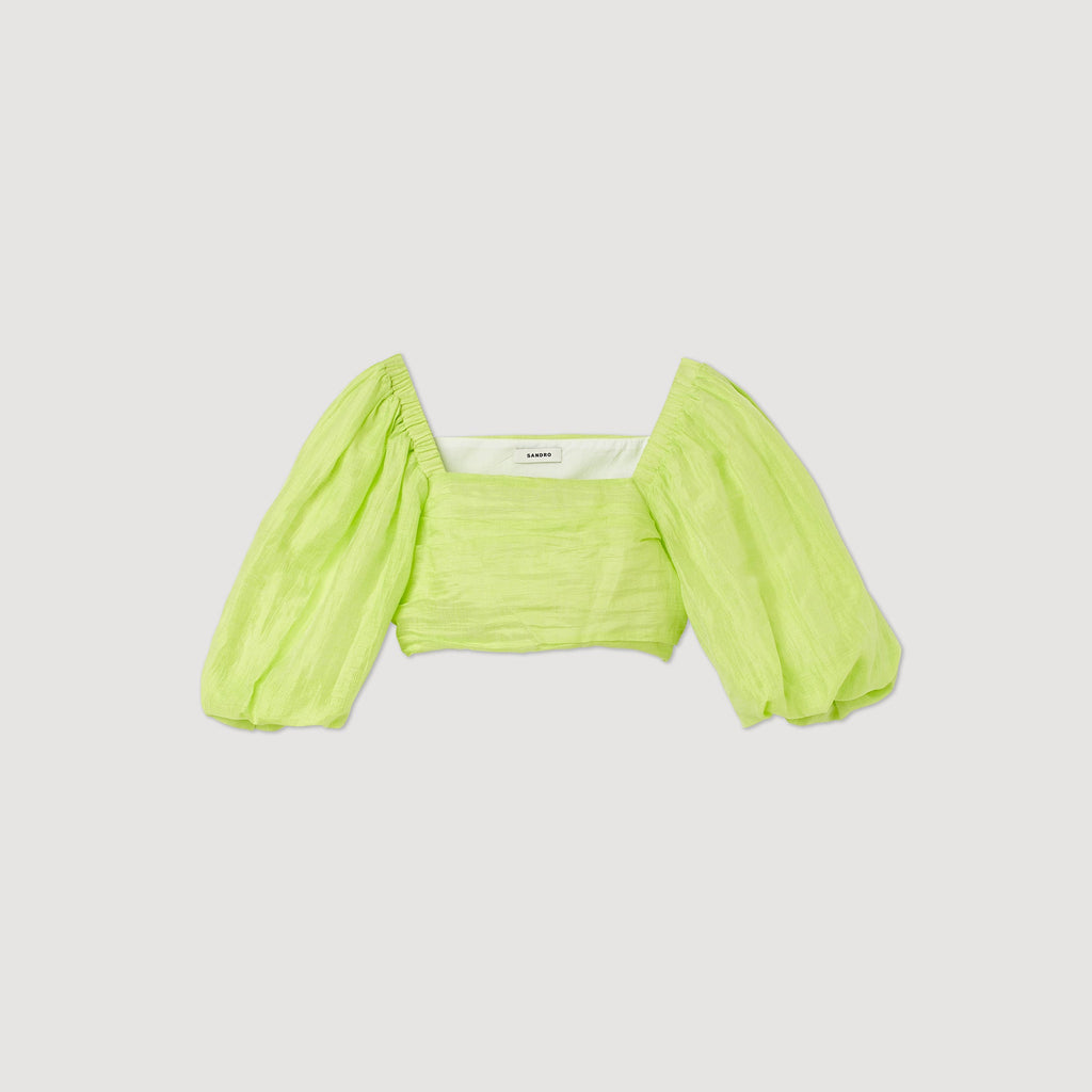 Cropped Gathered Top
