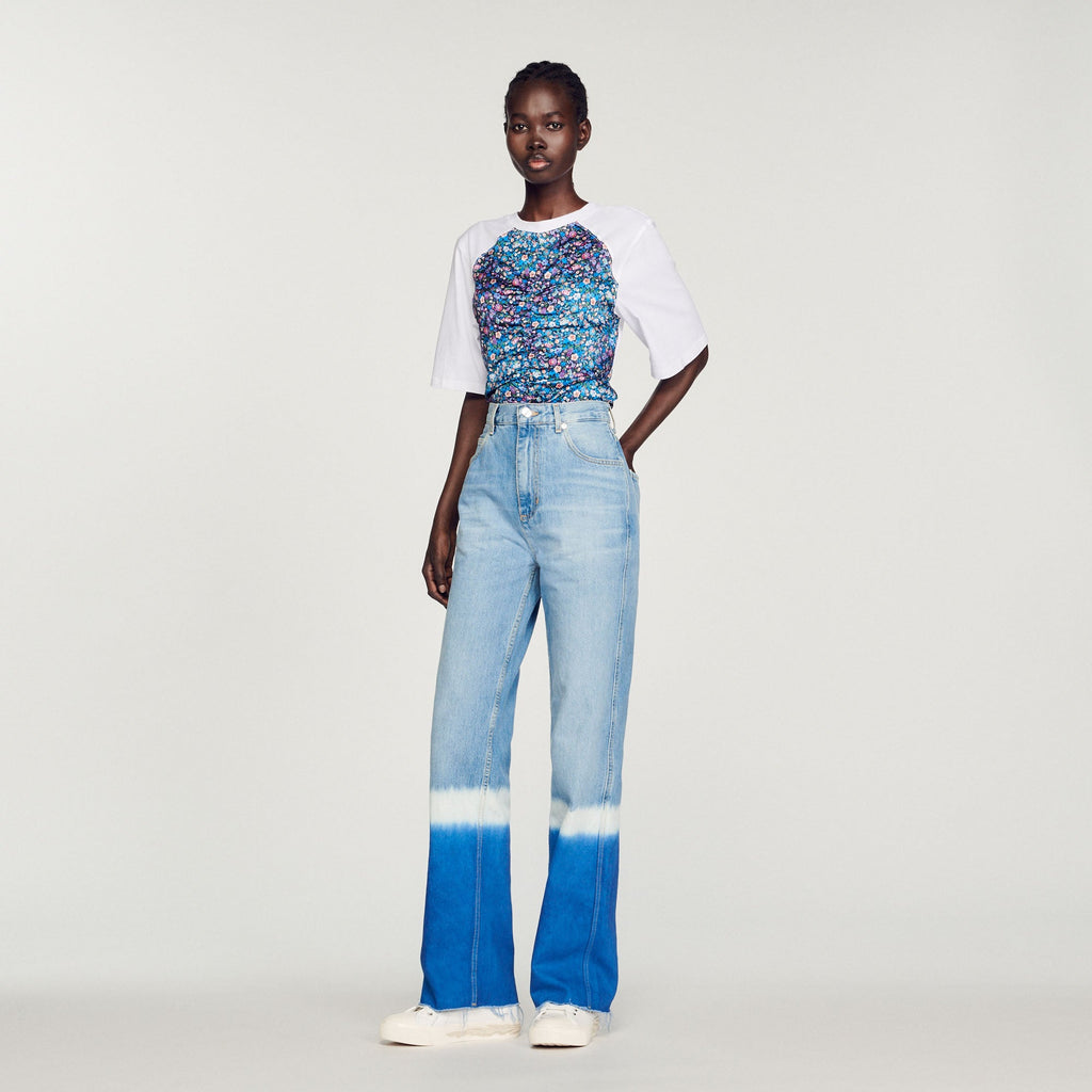 T-Shirt Foulard Ouvert Au Dos