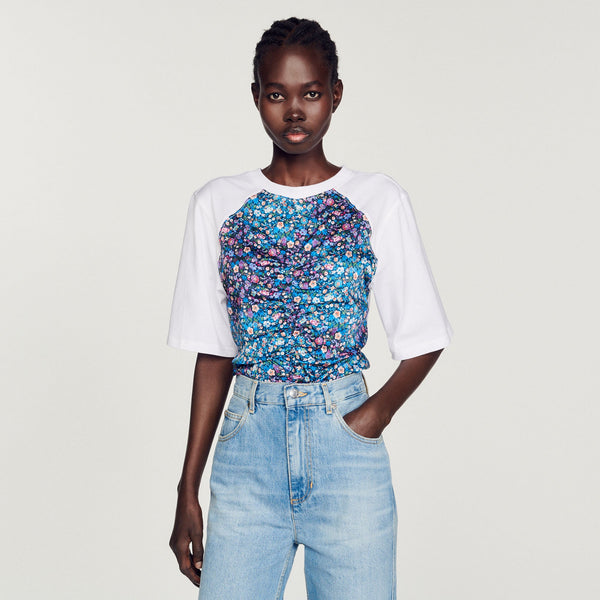Open-Back Scarf T-Shirt