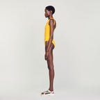 Asymmetric One-Piece Swimsuit