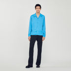 Men's Flowy Funnel Neck Shirt