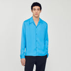 Men's Flowy Funnel Neck Shirt