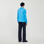 Men's Flowy Funnel Neck Shirt