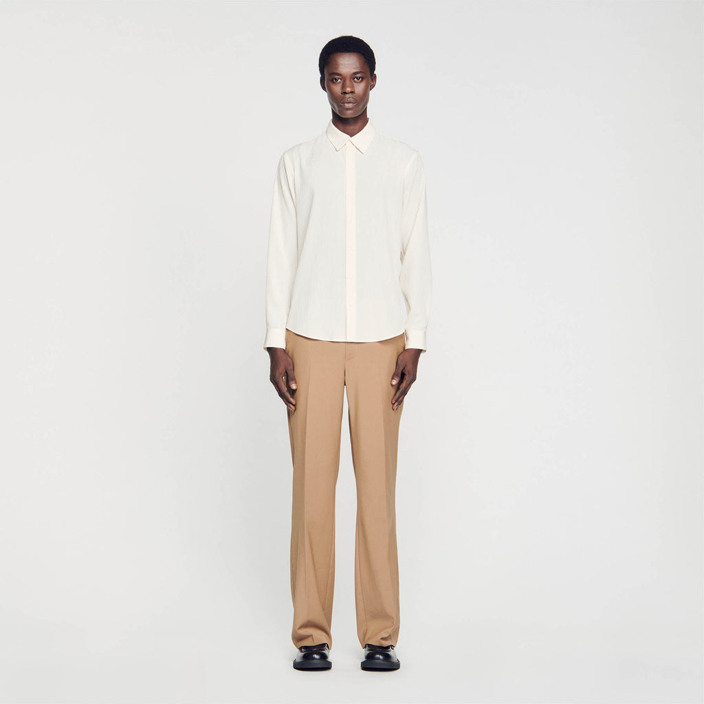 Pleated Fluid Shirt