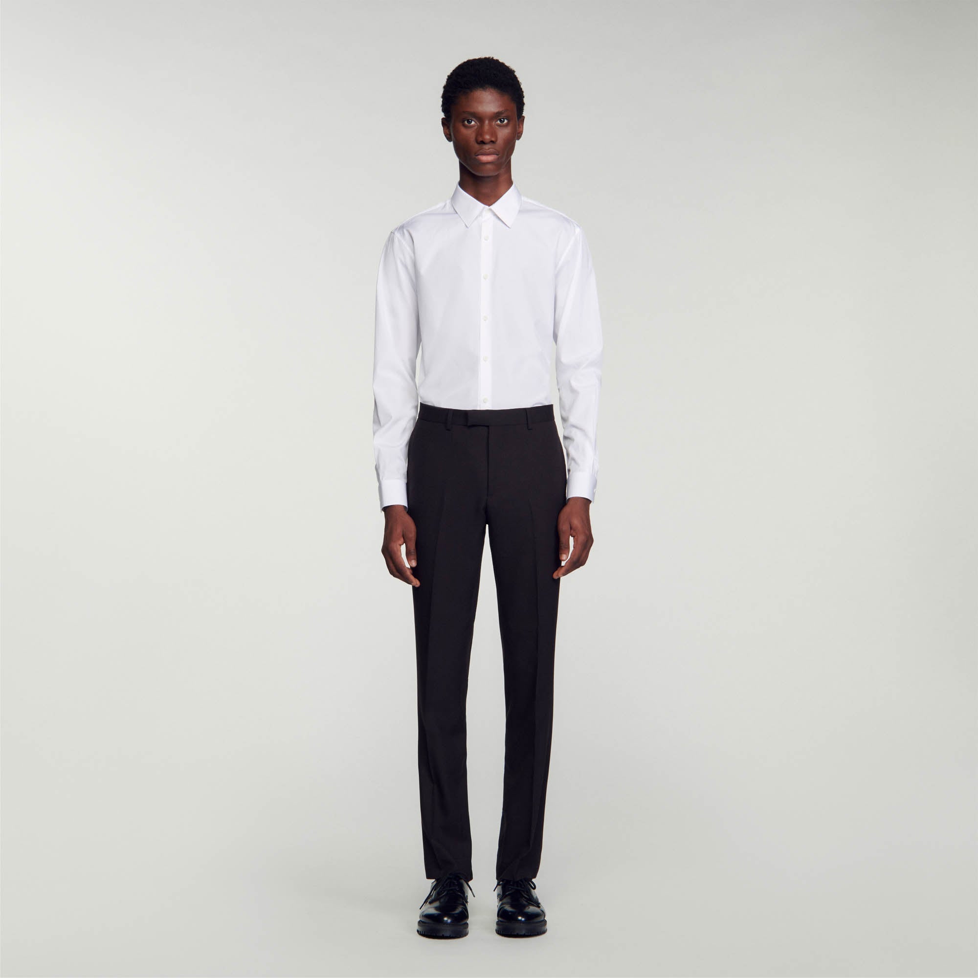 Pantalon De Costume En Laine