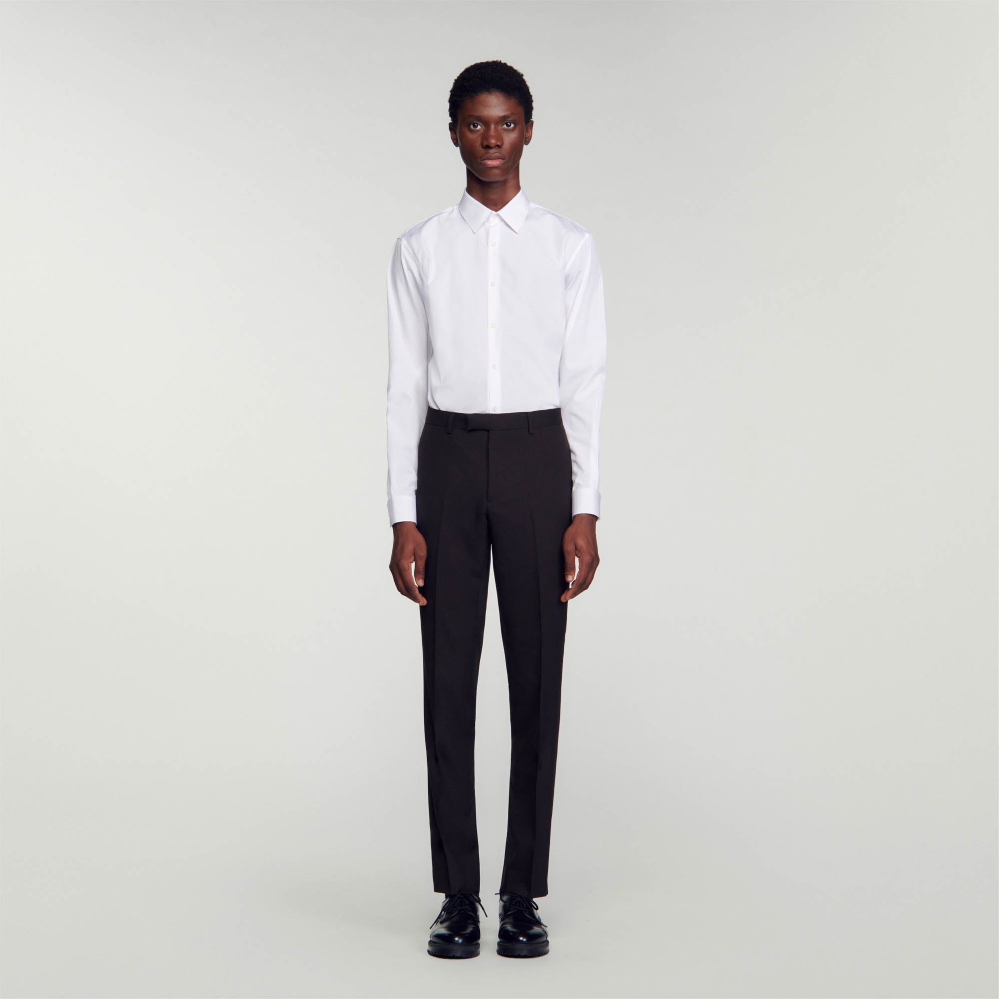 Pantalon De Costume En Laine