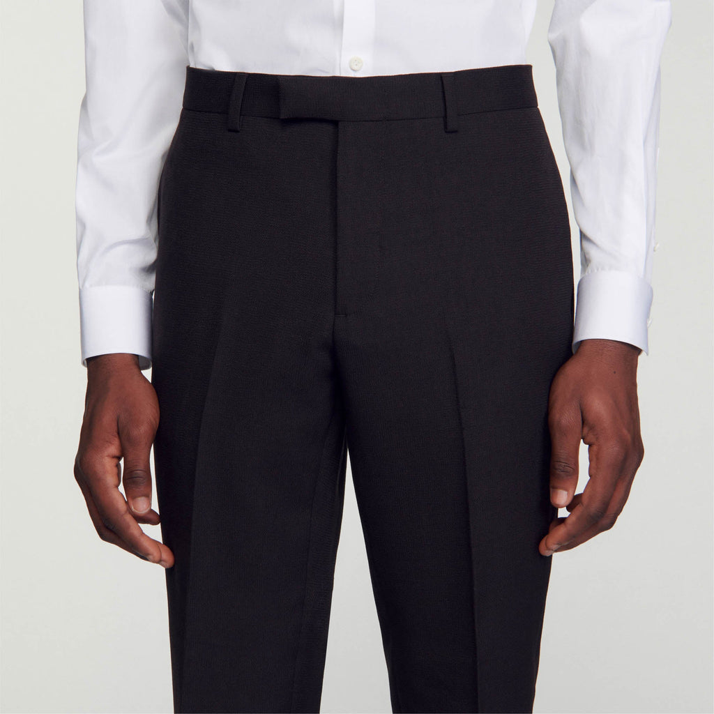 Pantalon De Costume En Laine