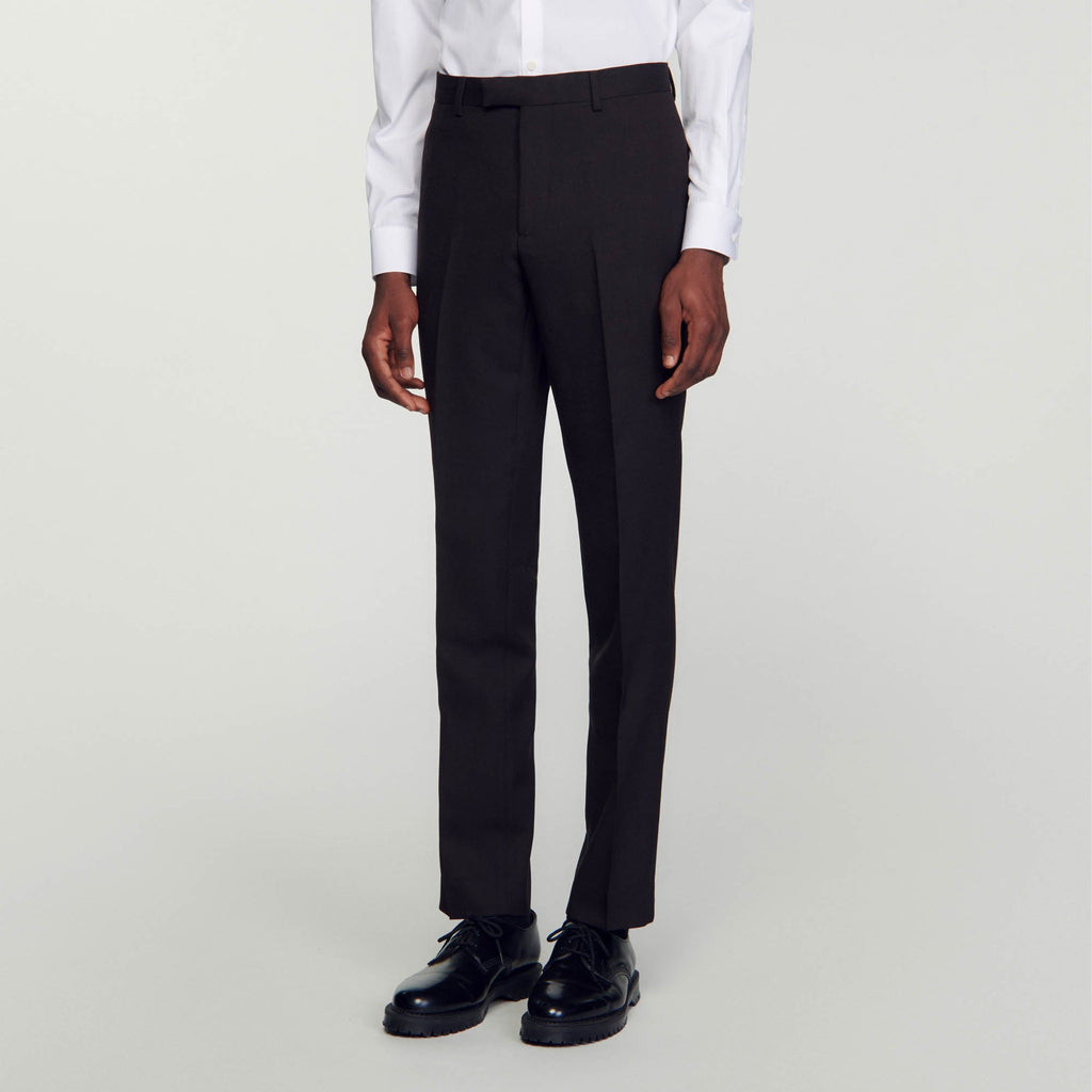 Pantalon De Costume En Laine
