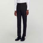 Pantalon De Costume En Laine