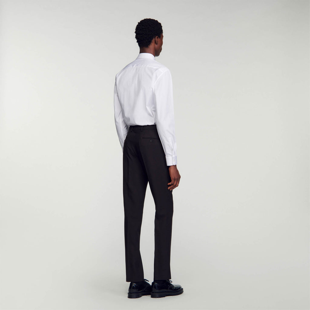 Pantalon De Costume En Laine