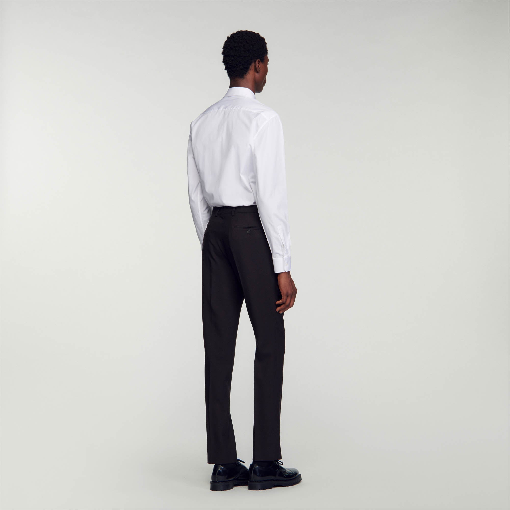 Pantalon De Costume En Laine