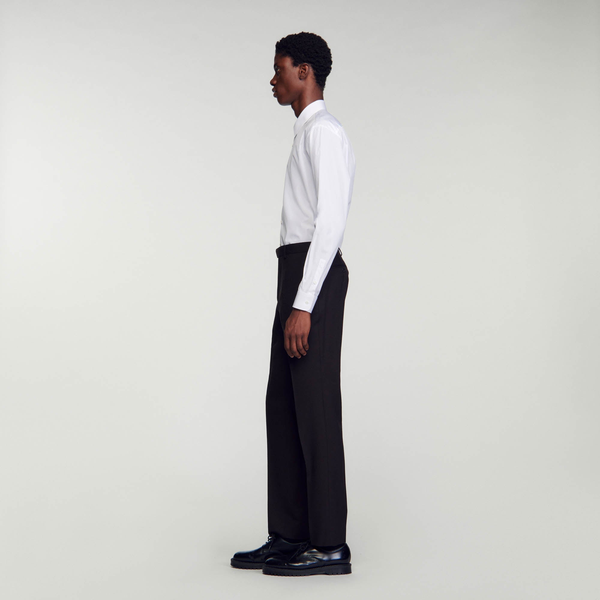 Pantalon De Costume En Laine