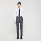 Pantalon De Costume En Laine