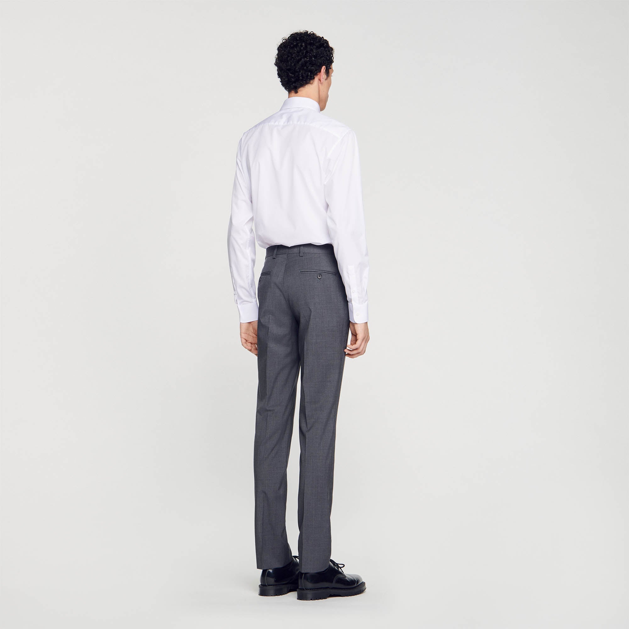 Pantalon De Costume En Laine