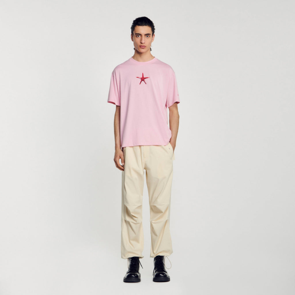 Sandro Hombre - Camiseta Estrella de Mar