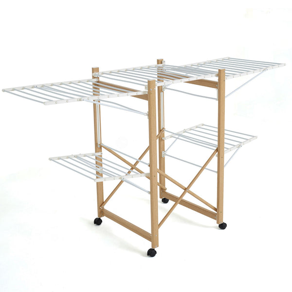 USHUAIA 28M Multifunction Clothes Dryer Wooden Color - REDDECO.com