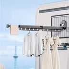 Python - Wall-Mounted Clothes Airer - Aluminium - Black