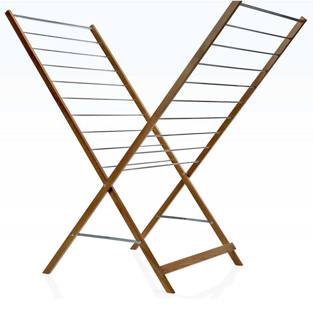 Xenia - Foldable Clothes Airer - Solid Wood - Wood