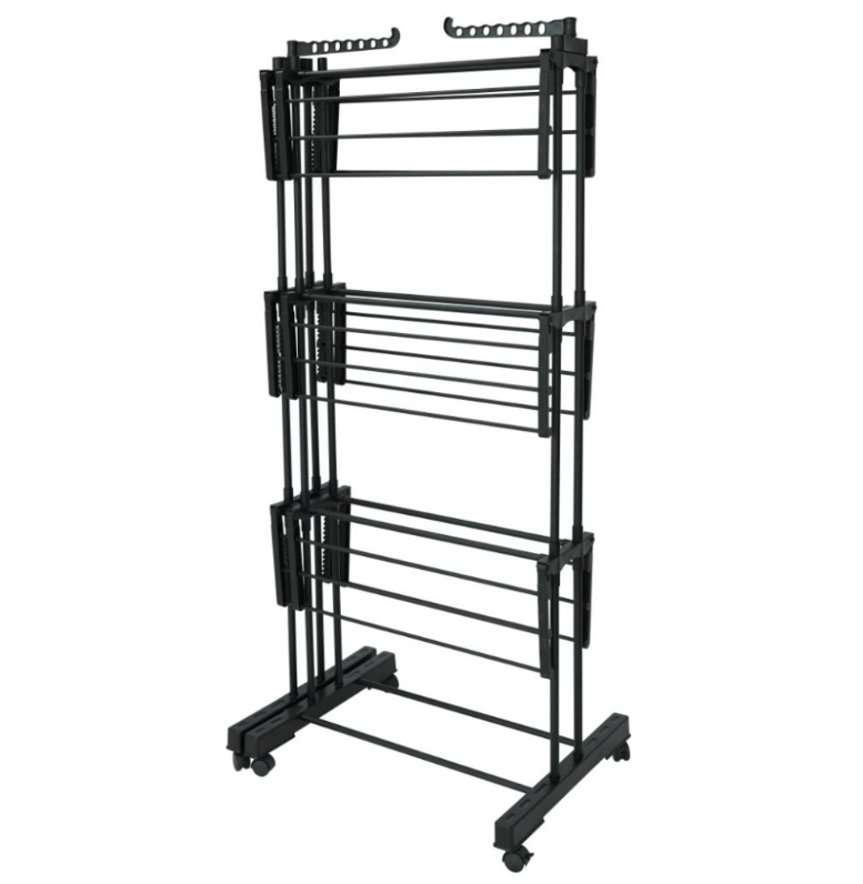 Tendedero para ropa Extra Xxl - 38M - 3 niveles - Negro