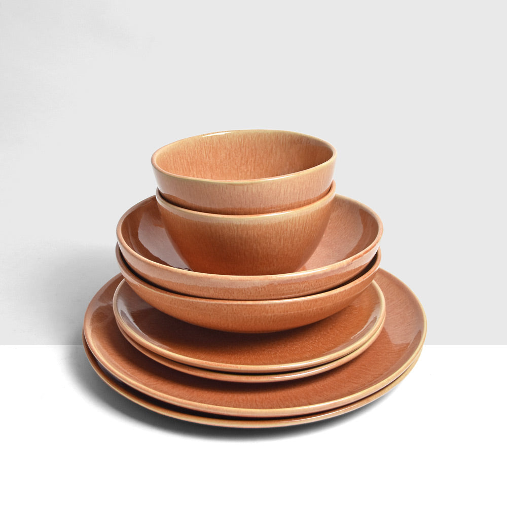 Servicio para 2 - Terracota Siena