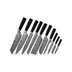 Set med 10 japanska knivar - Chef Tanaka